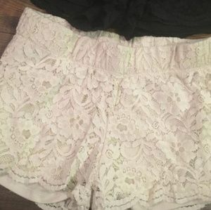 NEW Ardene Cream Lace Shorts